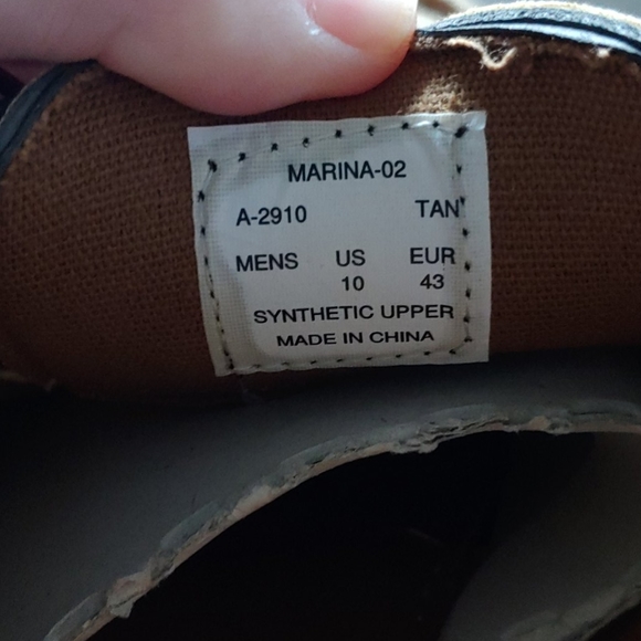Akademiks Men's Tan Boat shoes - Picture 8 of 8